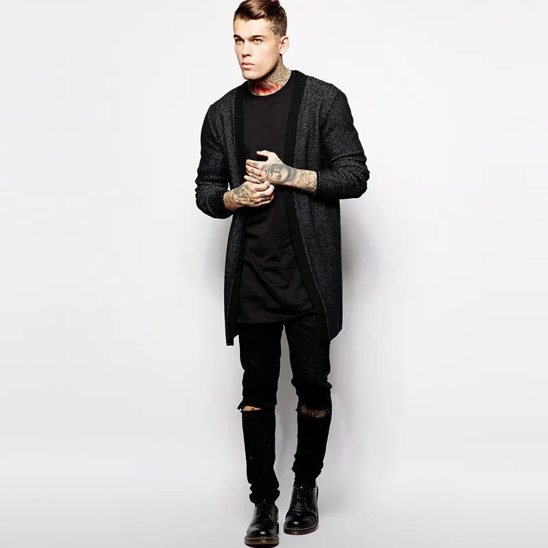 2025 Brand New Clothing Mens Black Mens Long T shirt Tops Hip Hop Man T-shirt Short Sleeve Casual Men Tee shirts For Male
