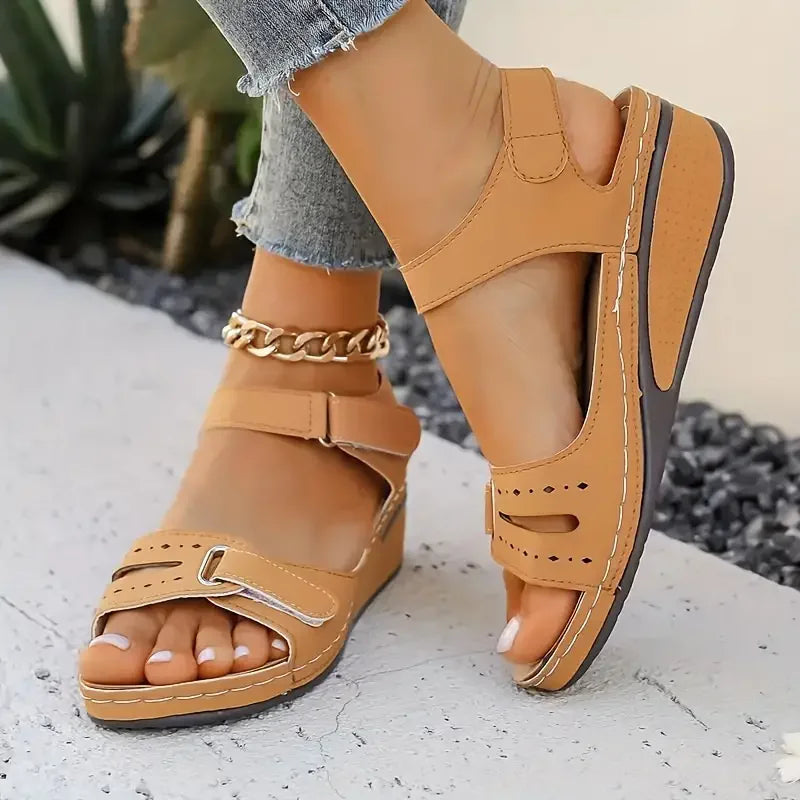 2025 New Sandals Shoes Women Soft Women's Sandals Slip on Open Toe Walking Shoes Slipper Party Footwear Female Zapatillas Muje