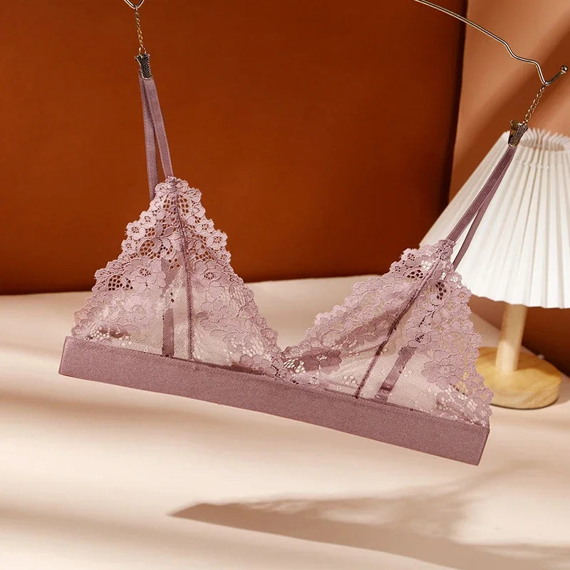 Sexy Bra for Woman Lace Thin Underwear Female Transparent Bras for Women Lace Sexy Lingerie Bralette for Ladies Ropa Para Mujer