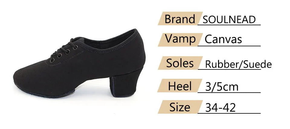 Women Dance Shoes Jazz Latin Ballroom Salsa Dancing Shoe High Heels Ladies Practice Training Modern Popular Sneakers Female