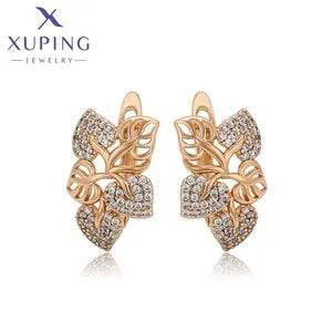 Xuping Jewelry Trendy Promotion Mixed Pulsera Bracelets Earring Group Copper Alloy Gold Plated Charm Bracelets for Women