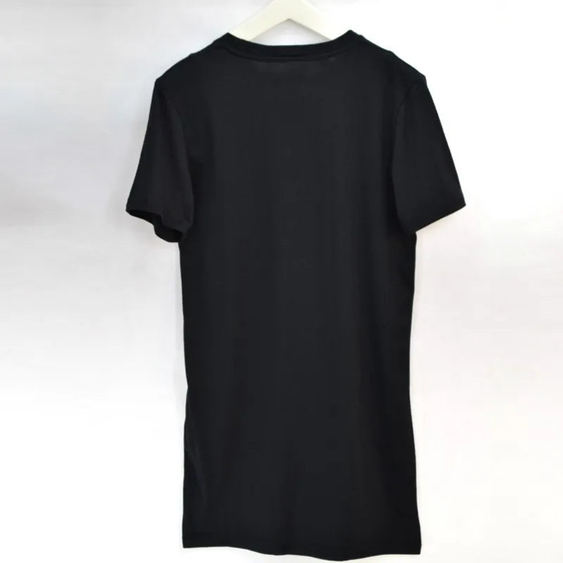 2025 Brand New Clothing Mens Black Mens Long T shirt Tops Hip Hop Man T-shirt Short Sleeve Casual Men Tee shirts For Male