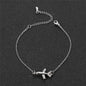 Fashion Bracelet For Women Simple Style None Stone Little Plane Fly Higher Silver Color Gift Fashion Jewelry Chain Bracelet