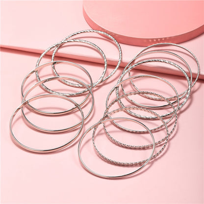 Fashion 12 A Set Of Bracelet Sets Decorative Accessories Hundred Match Bohemian Wind Multi-layer Alloy Bracelet Female Wholesale