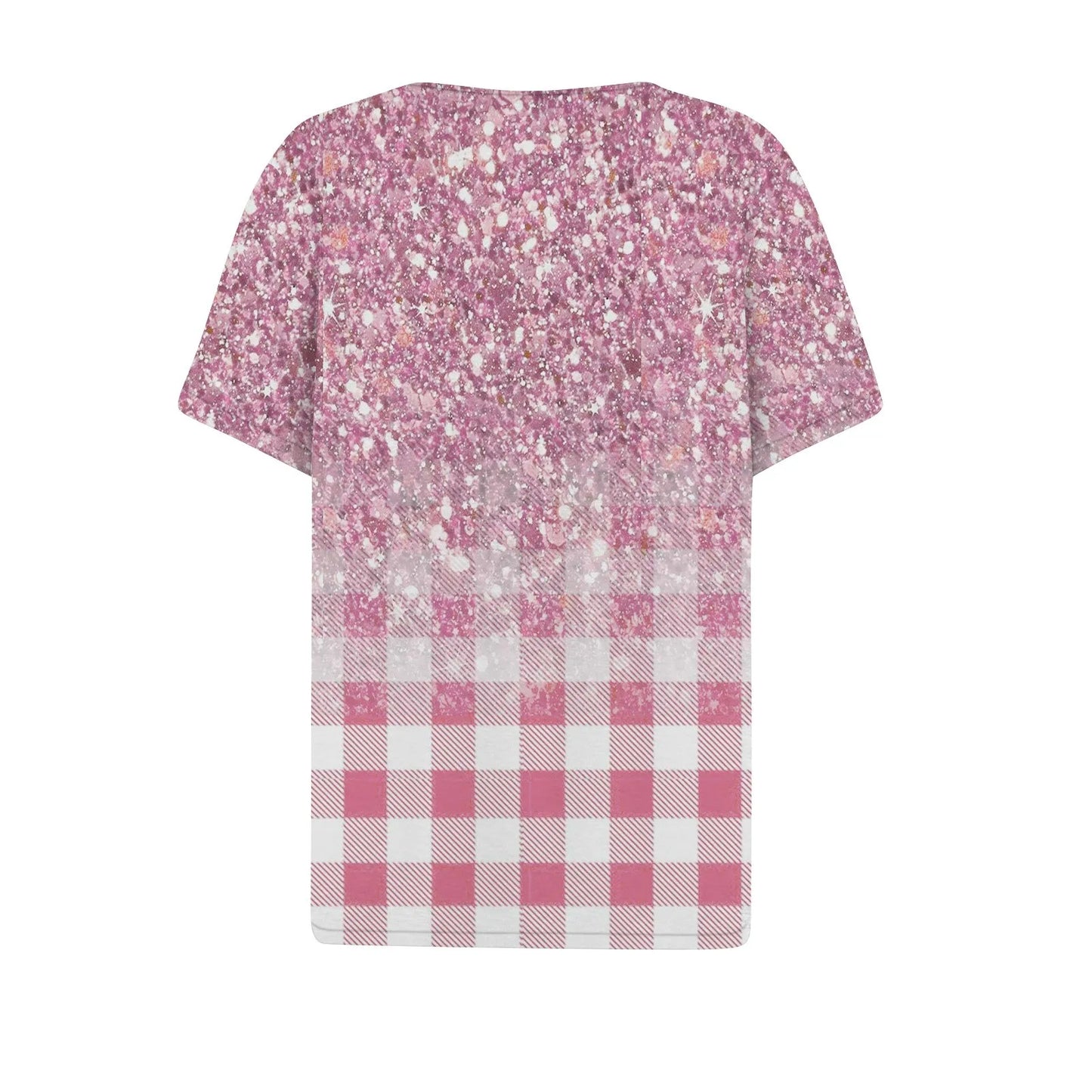 Women's Clothing Summer 2024 Tee Print Button Short Sleeve Daily Weekend Fashion Basic Top Dress Blouses