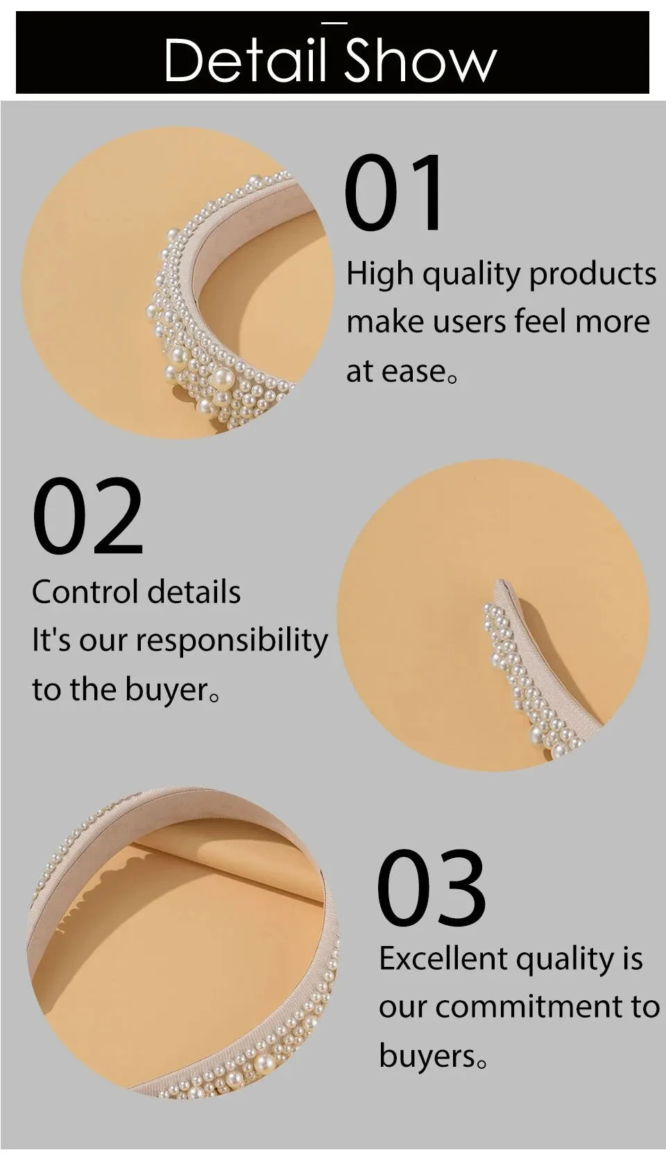 Headband For Women Wedding Bridal Hair Accessories Handmade Wide Hair Hoop Girls Headwear Wedding 2023 Jewelry White Pearl