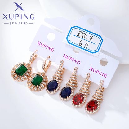 Xuping Jewelry Trendy Promotion Mixed Pulsera Bracelets Earring Group Copper Alloy Gold Plated Charm Bracelets for Women