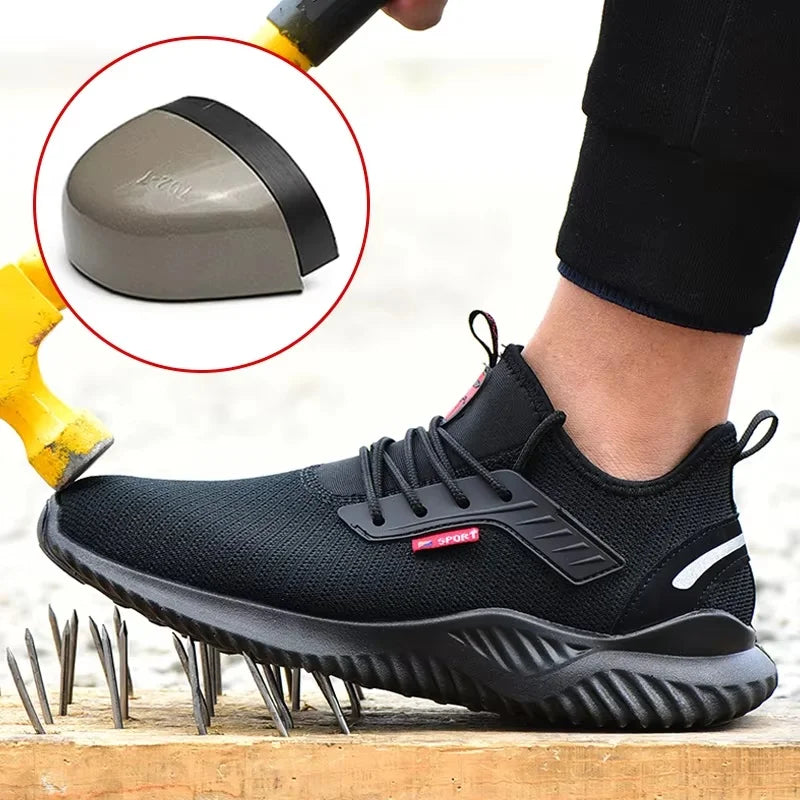 Steel safety shoes designed for men provide durable and stylish protection. Work boots combine functionality with comfort