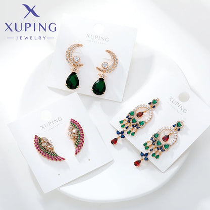Xuping Jewelry Trendy Promotion Mixed Pulsera Bracelets Earring Group Copper Alloy Gold Plated Charm Bracelets for Women