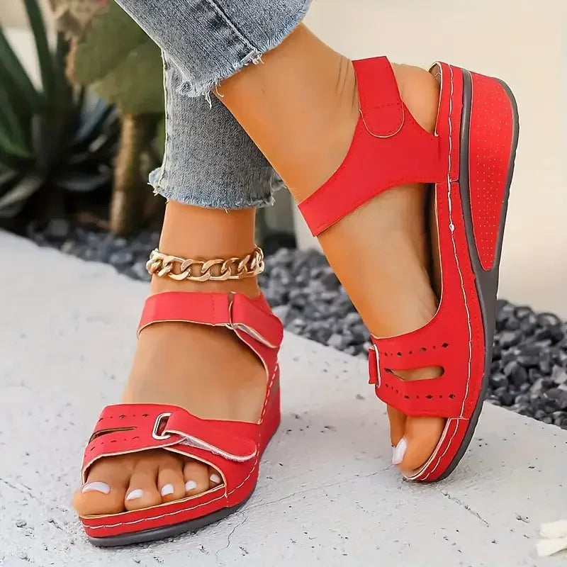 2025 New Sandals Shoes Women Soft Women's Sandals Slip on Open Toe Walking Shoes Slipper Party Footwear Female Zapatillas Muje