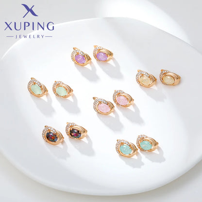 Xuping Jewelry Trendy Promotion Mixed Pulsera Bracelets Earring Group Copper Alloy Gold Plated Charm Bracelets for Women