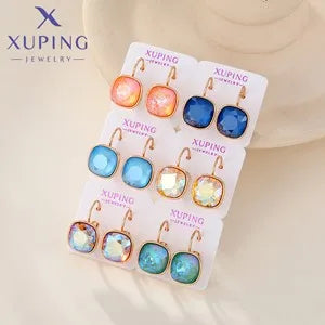 Xuping Jewelry Trendy Promotion Mixed Pulsera Bracelets Earring Group Copper Alloy Gold Plated Charm Bracelets for Women
