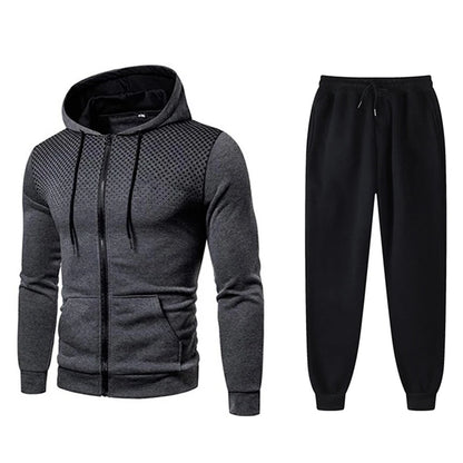 Mens Tracksuits Men's Clothing Men Sets Hoodie Set Zipper Sweatshirt Casual Sport Sweatpants Man Sweat Suit Set Running