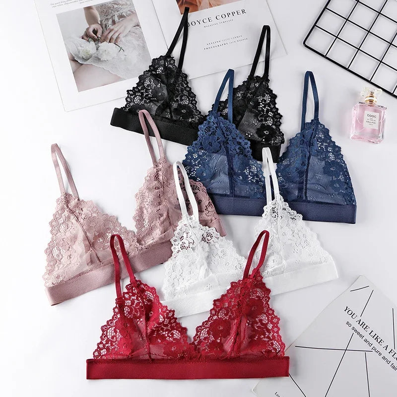 Sexy Bra for Woman Lace Thin Underwear Female Transparent Bras for Women Lace Sexy Lingerie Bralette for Ladies Ropa Para Mujer
