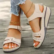 2025 New Sandals Shoes Women Soft Women's Sandals Slip on Open Toe Walking Shoes Slipper Party Footwear Female Zapatillas Muje