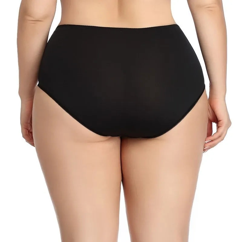 Beauwear Red Black Floral Print Lace Underpants for Women Plus Size Xl Xxl Xxxl Xxxxl Xxxxxl Xxxxxxl Ultra-Thin Female Panties
