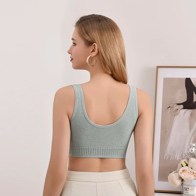 Sexy Underwear Women Gather No Steel Ring Lingerie Bra Tube Top Wrapped Chest Beauty Back Actival Cotton Thin Section Tube Top
