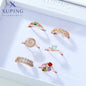 Xuping Jewelry Trendy Promotion Mixed Pulsera Bracelets Earring Group Copper Alloy Gold Plated Charm Bracelets for Women