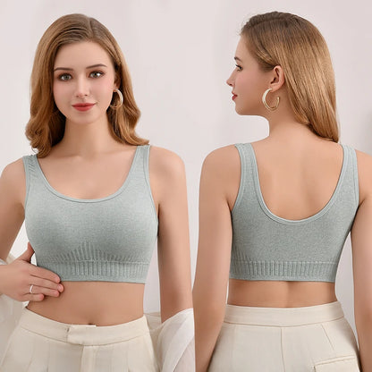 Sexy Underwear Women Gather No Steel Ring Lingerie Bra Tube Top Wrapped Chest Beauty Back Actival Cotton Thin Section Tube Top