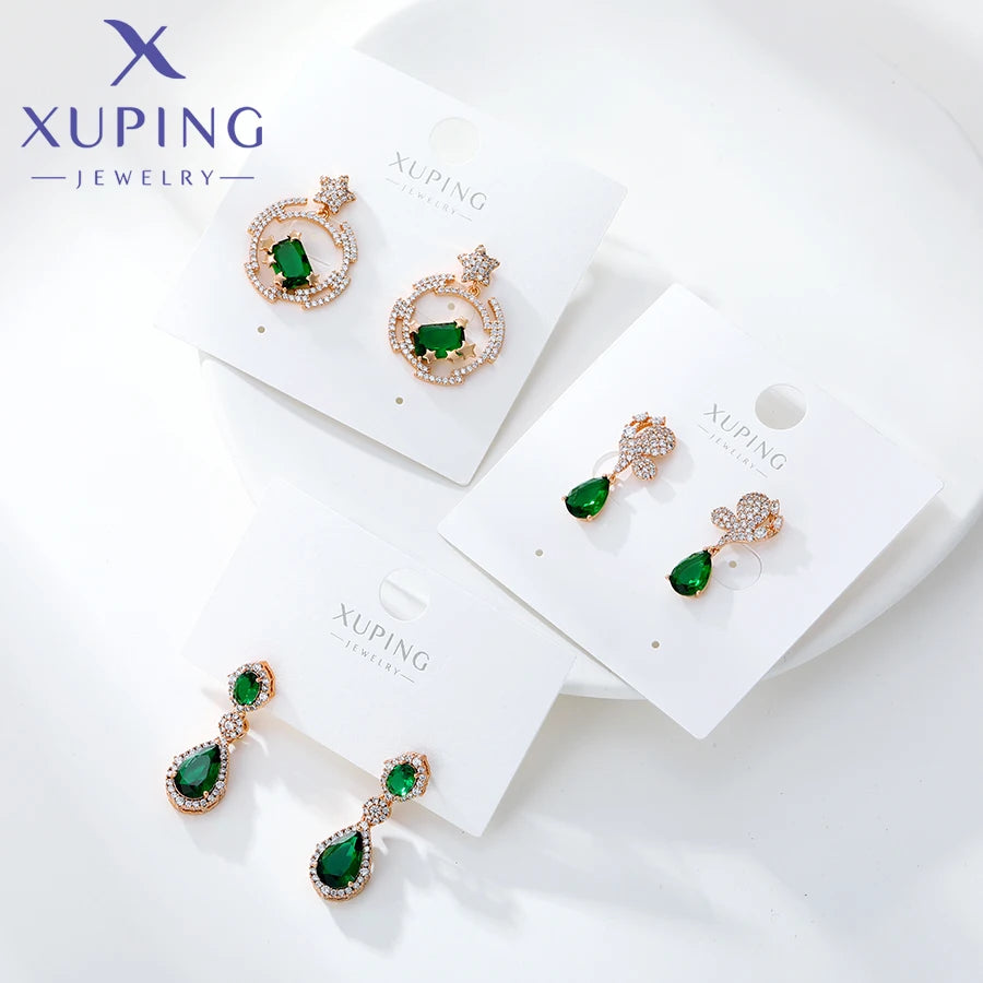 Xuping Jewelry Trendy Promotion Mixed Pulsera Bracelets Earring Group Copper Alloy Gold Plated Charm Bracelets for Women