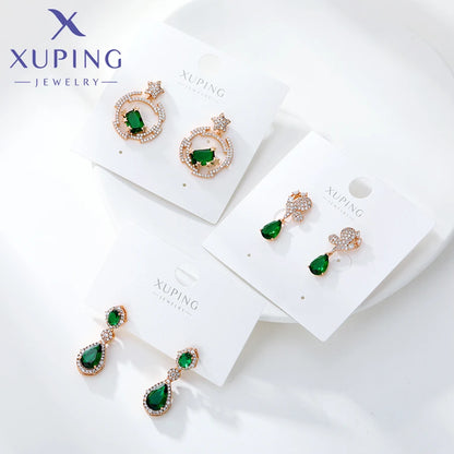 Xuping Jewelry Trendy Promotion Mixed Pulsera Bracelets Earring Group Copper Alloy Gold Plated Charm Bracelets for Women