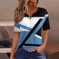 Women's Clothing Summer 2024 Tee Print Button Short Sleeve Daily Weekend Fashion Basic Top Dress Blouses