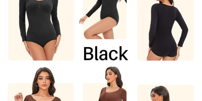 Female Underwear Open Crotch One-Piece Bodysuit Long Sleeve Seamless Waist Trainer Body Shaper Sheath Flat Belly Shapewear Woman