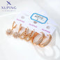 Xuping Jewelry Trendy Promotion Mixed Pulsera Bracelets Earring Group Copper Alloy Gold Plated Charm Bracelets for Women