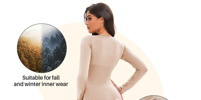 Female Underwear Open Crotch One-Piece Bodysuit Long Sleeve Seamless Waist Trainer Body Shaper Sheath Flat Belly Shapewear Woman