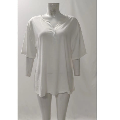 Women's Clothing Summer 2024 Tee Print Button Short Sleeve Daily Weekend Fashion Basic Top Dress Blouses
