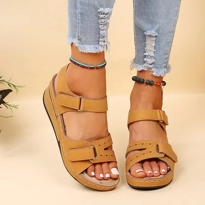 2025 New Sandals Shoes Women Soft Women's Sandals Slip on Open Toe Walking Shoes Slipper Party Footwear Female Zapatillas Muje