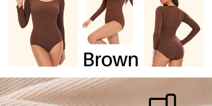 Female Underwear Open Crotch One-Piece Bodysuit Long Sleeve Seamless Waist Trainer Body Shaper Sheath Flat Belly Shapewear Woman