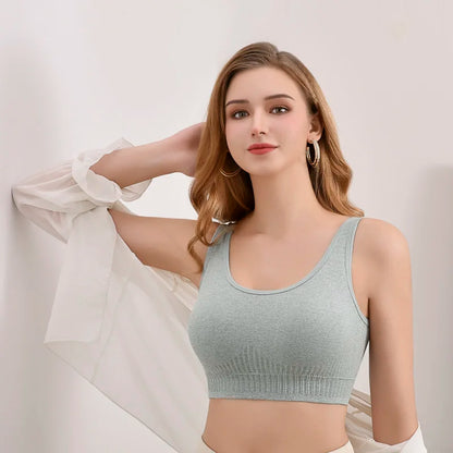 Sexy Underwear Women Gather No Steel Ring Lingerie Bra Tube Top Wrapped Chest Beauty Back Actival Cotton Thin Section Tube Top