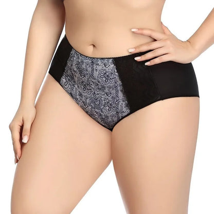 Beauwear Red Black Floral Print Lace Underpants for Women Plus Size Xl Xxl Xxxl Xxxxl Xxxxxl Xxxxxxl Ultra-Thin Female Panties